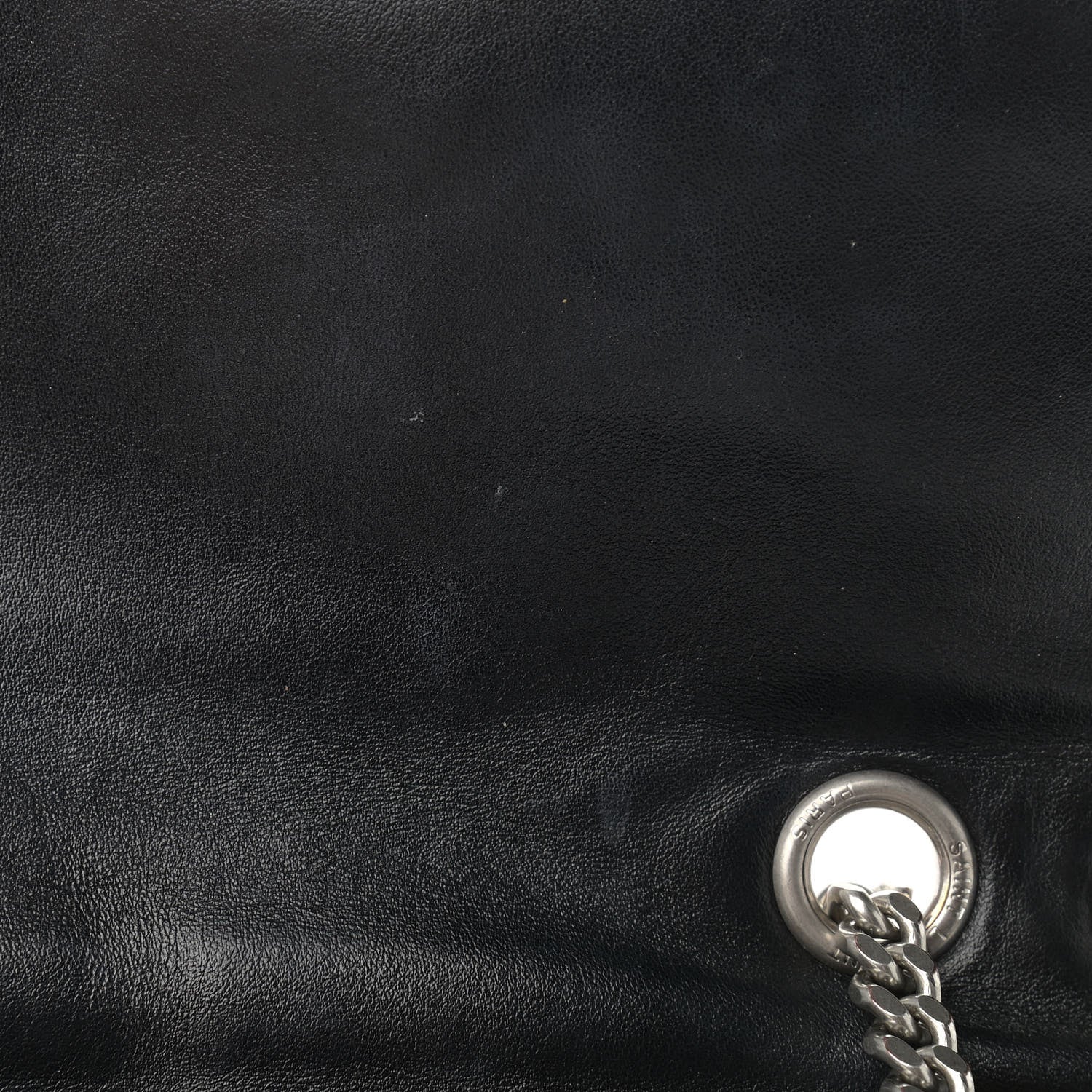 Saint Laurent Calfskin Y Quilted Monogram Medium Loulou Chain Satchel Black 13 of 14