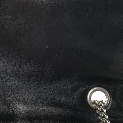 Saint Laurent Calfskin Y Quilted Monogram Medium Loulou Chain Satchel Black 13 of 14