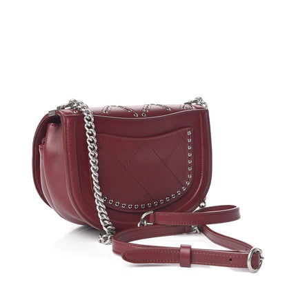 Chanel Calfskin Coco Eyelets Small Flap Bag Red 3 of 10