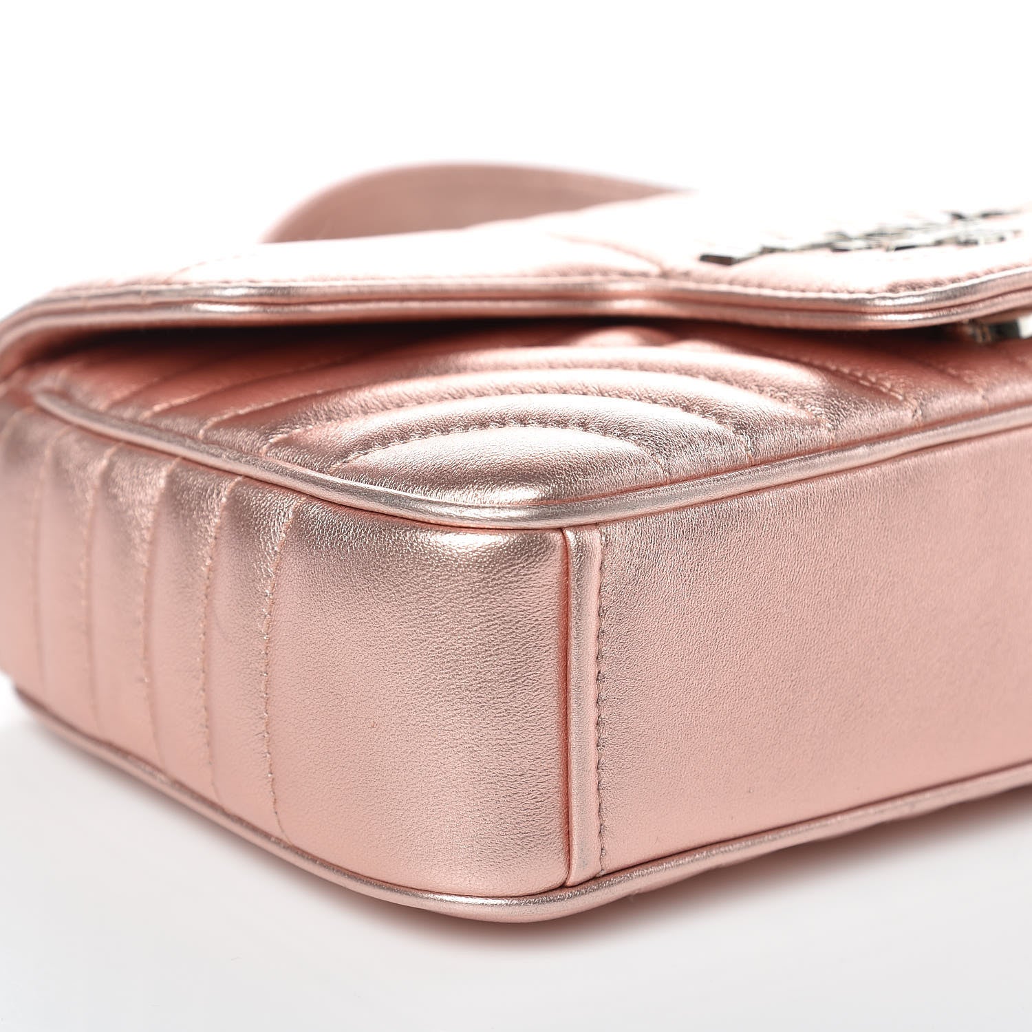 Prada Nappa Impunture Diagramme Small Chain Flap Shoulder Bag Rosa Mordore 8 of 11
