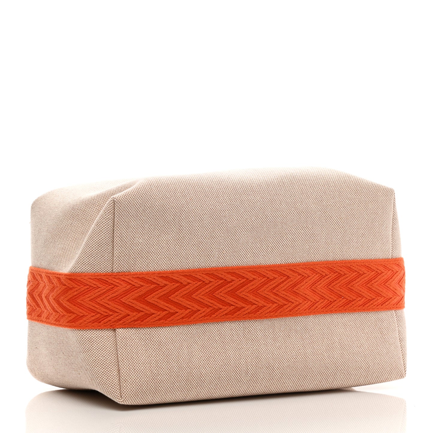 Canvas Large Bride-A-Brac Pouch Natural Orange