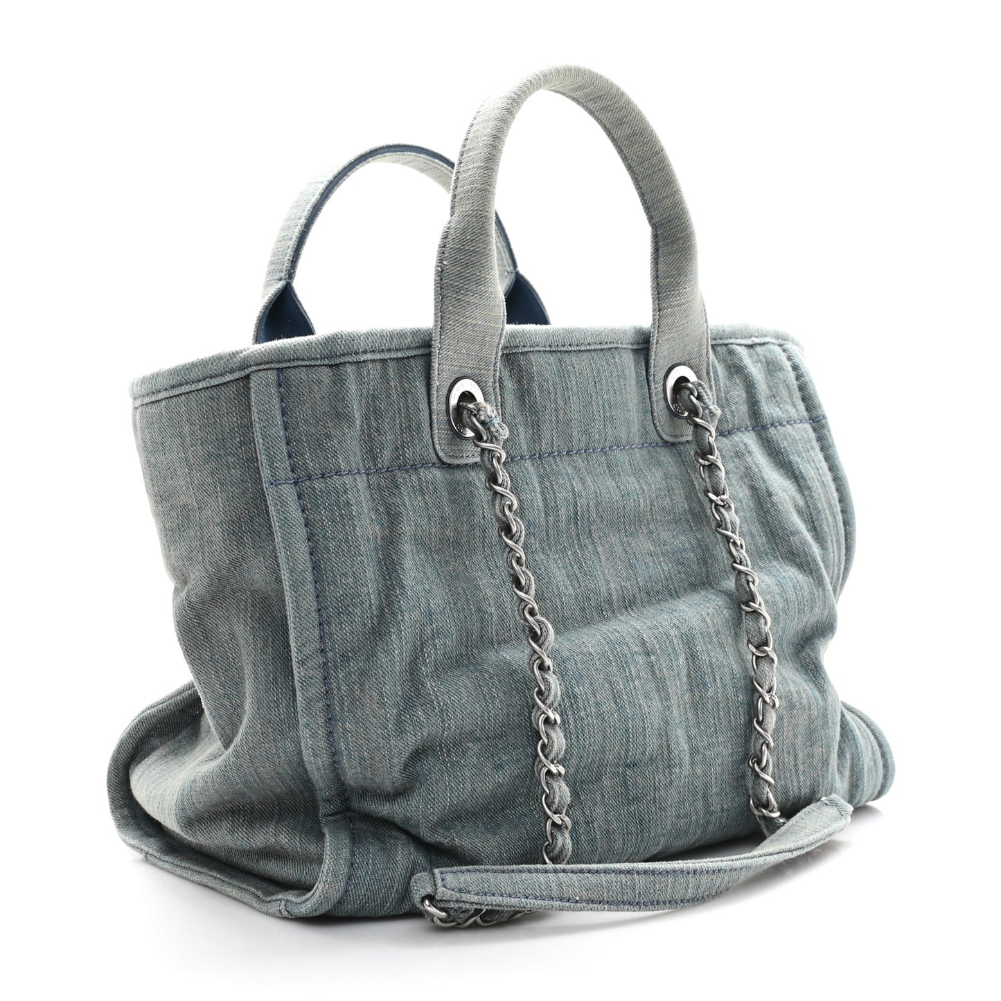 Denim Small Deauville Tote Light Blue