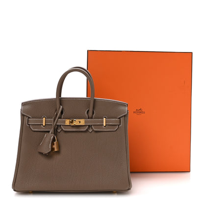 Hermes Togo Birkin 25 Etoupe 11 of 11