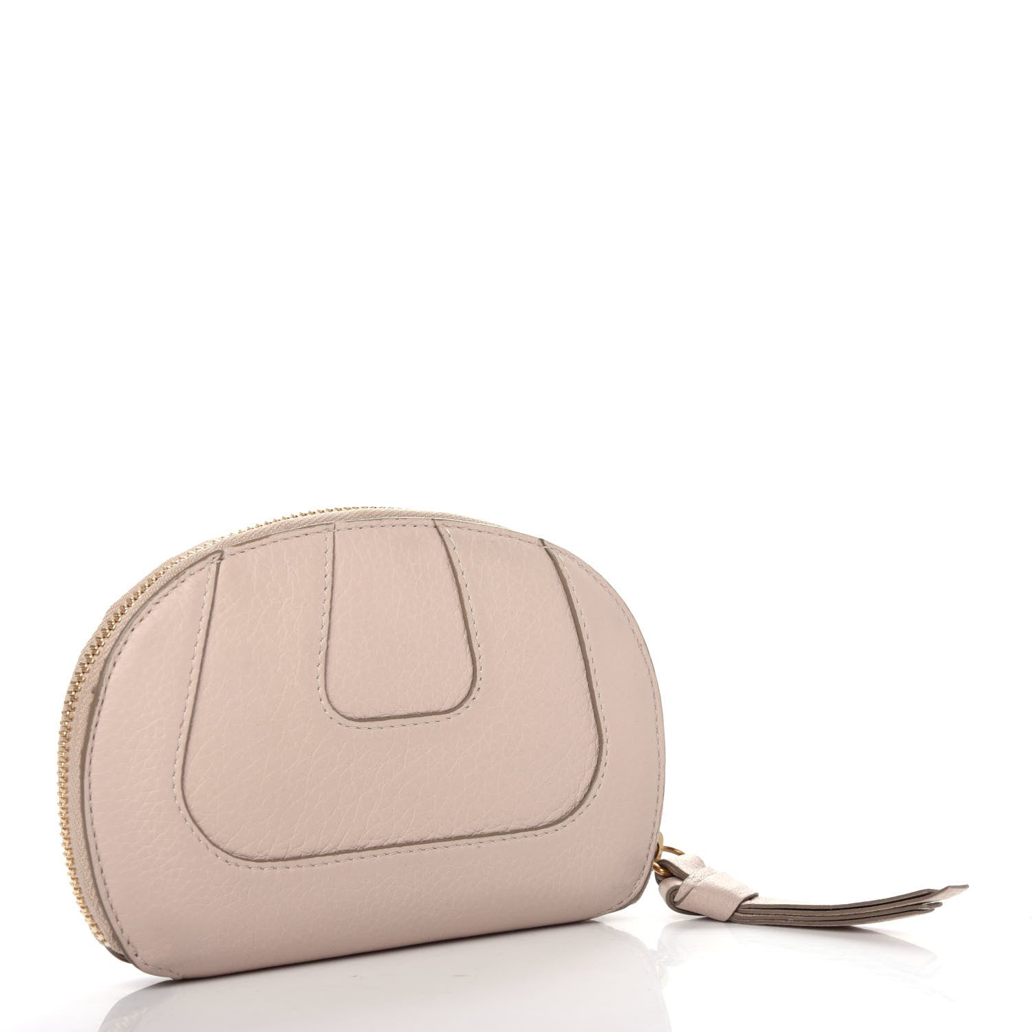 Chloe Grained Calfskin Hayley Compact Wallet Abstract White 3 of 6