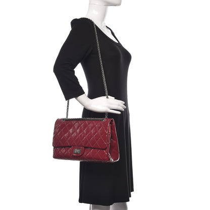 Chanel Distressed Patent Quilted 2.55 Reissue 227 Flap Red 2 of 18