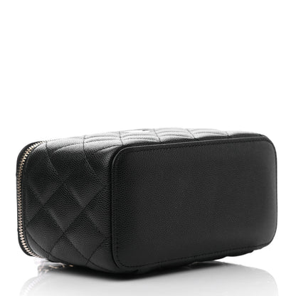 Chanel Caviar Quilted Small Vanity Case With Chain Black 4 of 7
