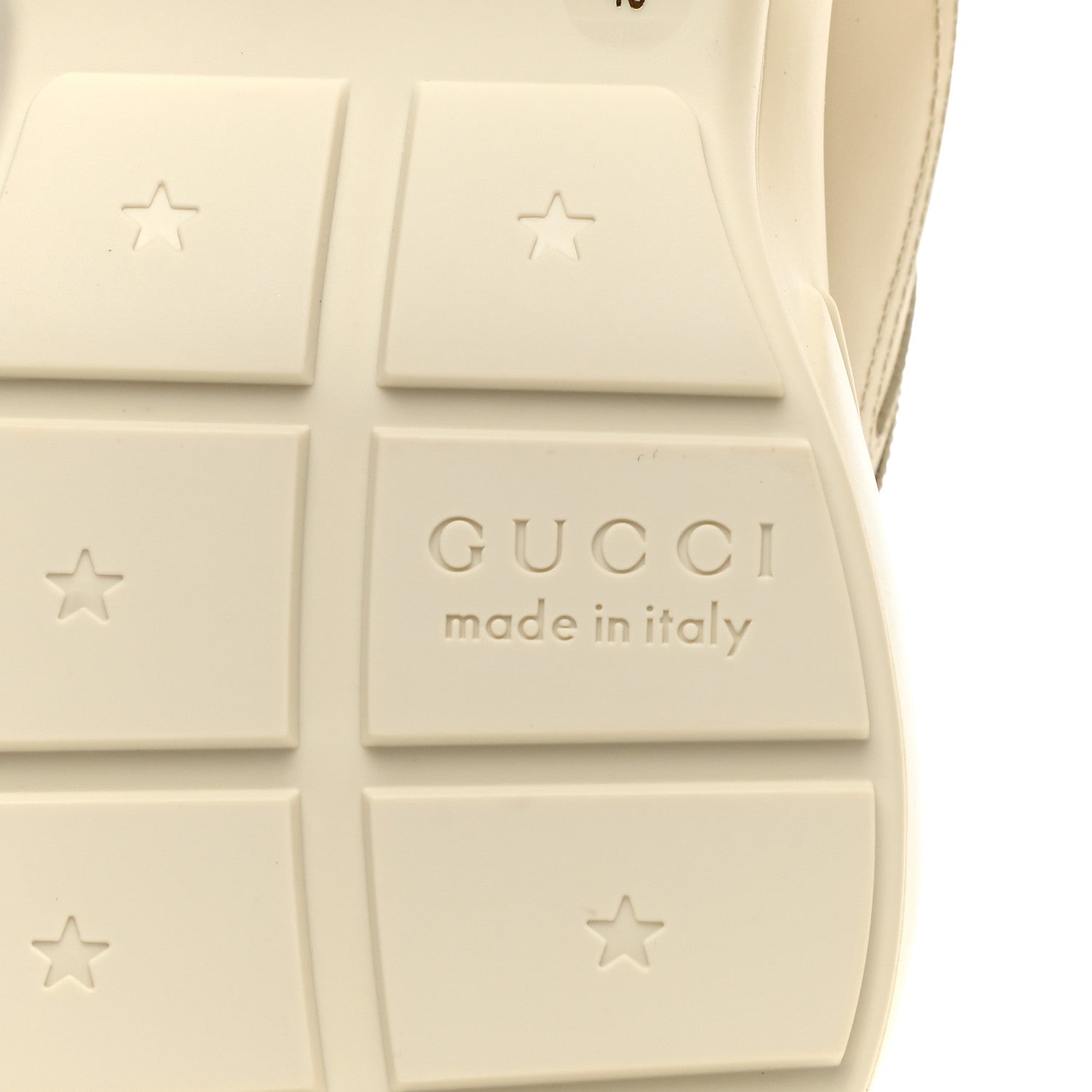 Gucci Calfskin Logo Womens Rhyton Sneakers 40 Ivory 8 of 10