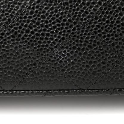 Chanel Caviar Quilted Medium Double Flap Black 12 of 13