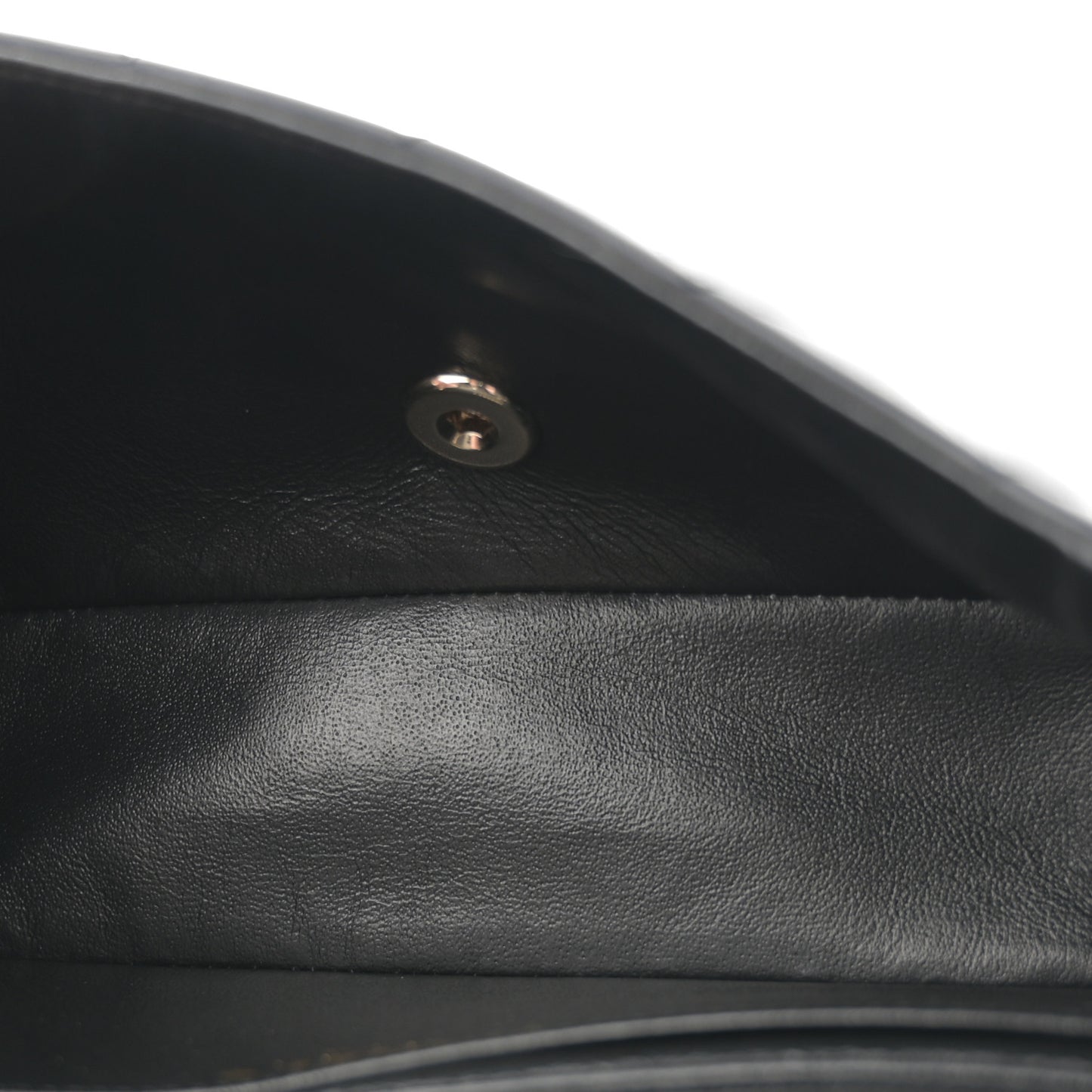 Lambskin Quilted Mini Rectangular Flap Black