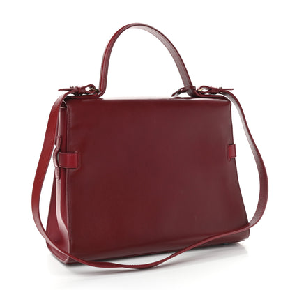 Delvaux Calfskin GM Tempete Satchel Red 3 of 11