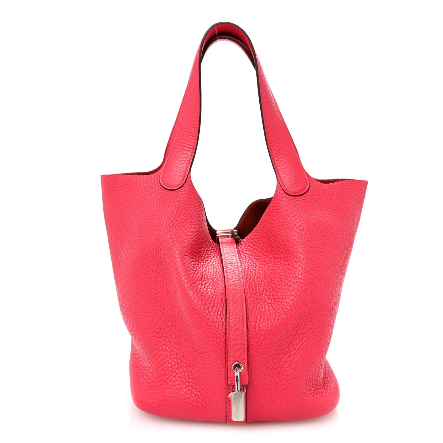 Taurillon Clemence Picotin Lock 22 MM Rose Extreme