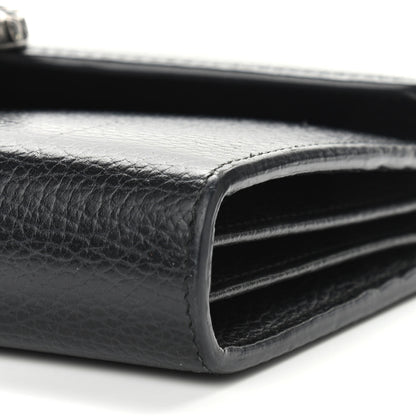Gucci Calfskin Mini Dionysus Chain Wallet Black 9 of 13