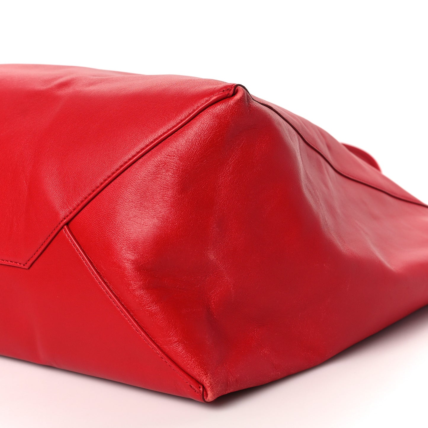 Calfskin Large Shopping Tote Rouge Eros