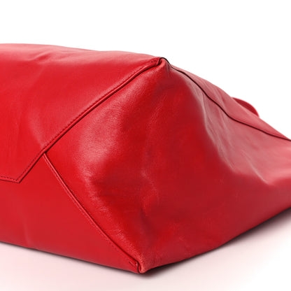 Celine Calfskin Large Shopping Tote Rouge Eros 7 of 7