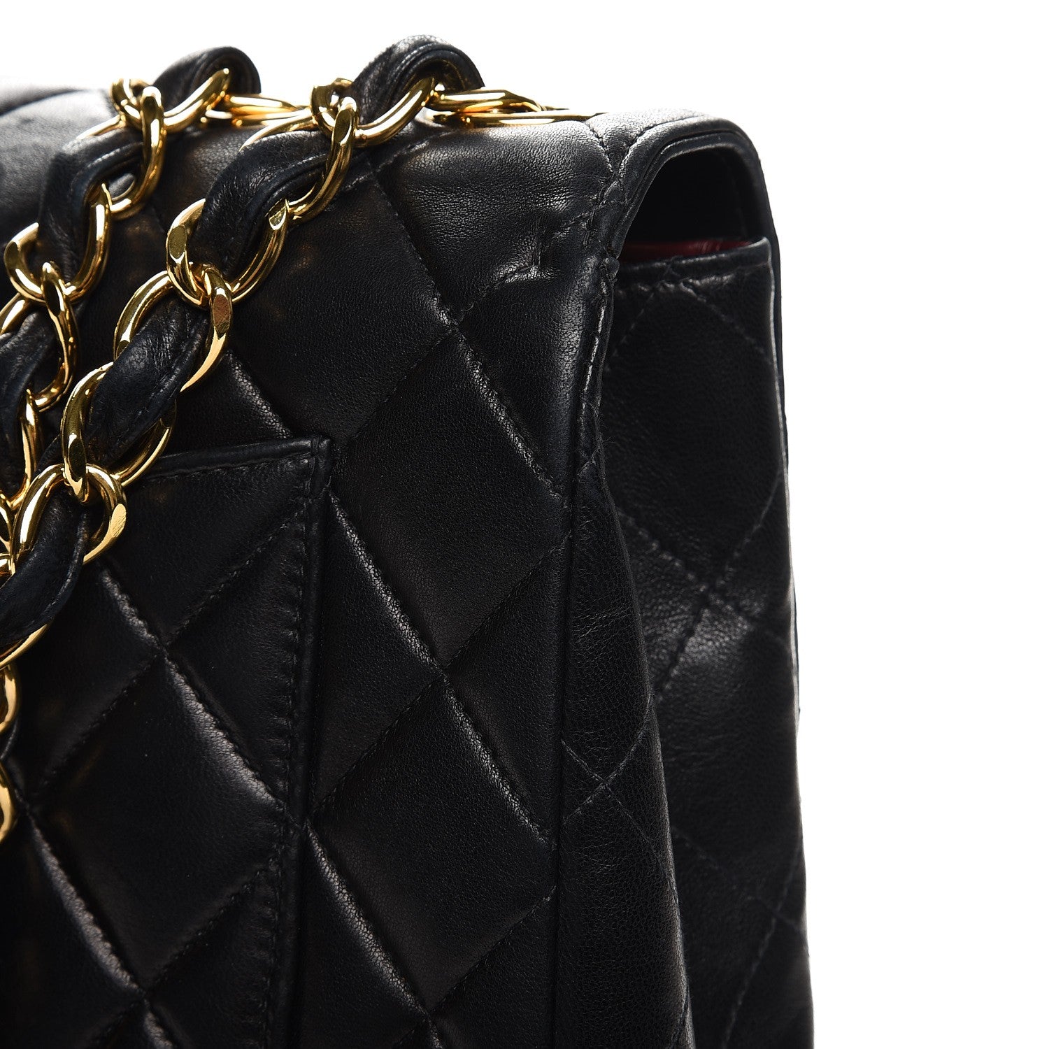 Chanel Lambskin Quilted Jumbo Single Flap Black 9 of 13