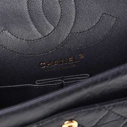 Chanel Aged Calfskin Quilted 2.55 Reissue 225 Flap Navy 8 of 11