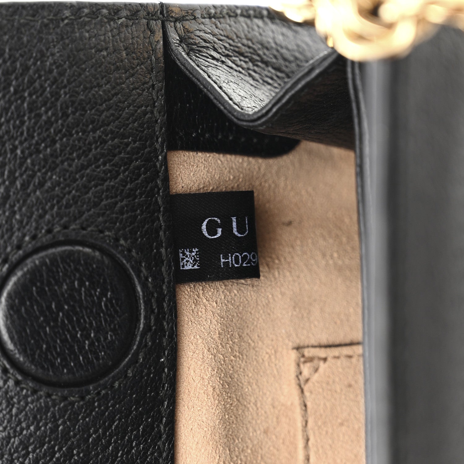 Gucci Calfskin GG Web Small Ophidia Chain Shoulder Bag Black 8 of 11