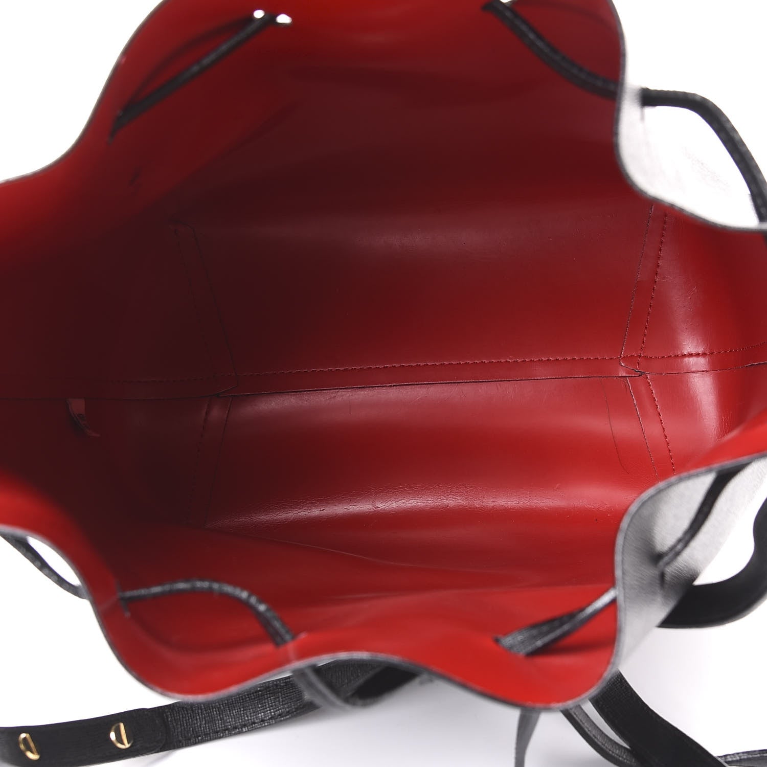 Mansur Gavriel Saffiano Bucket Bag Black Flamma 4 of 11