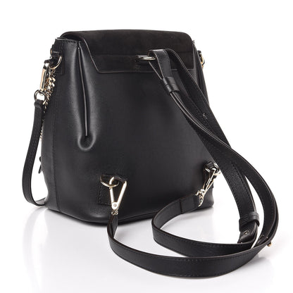 Chloe Suede Calfskin Small Faye Backpack Black 3 of 6
