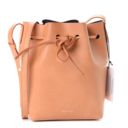 Mansur Gavriel Calfskin Mini Bucket Bag Cammello Black 1 of 8