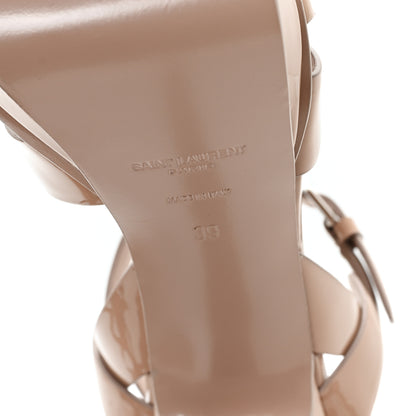 Saint Laurent Patent Tribute 105 Platform Sandals 39 Nude 7 of 10
