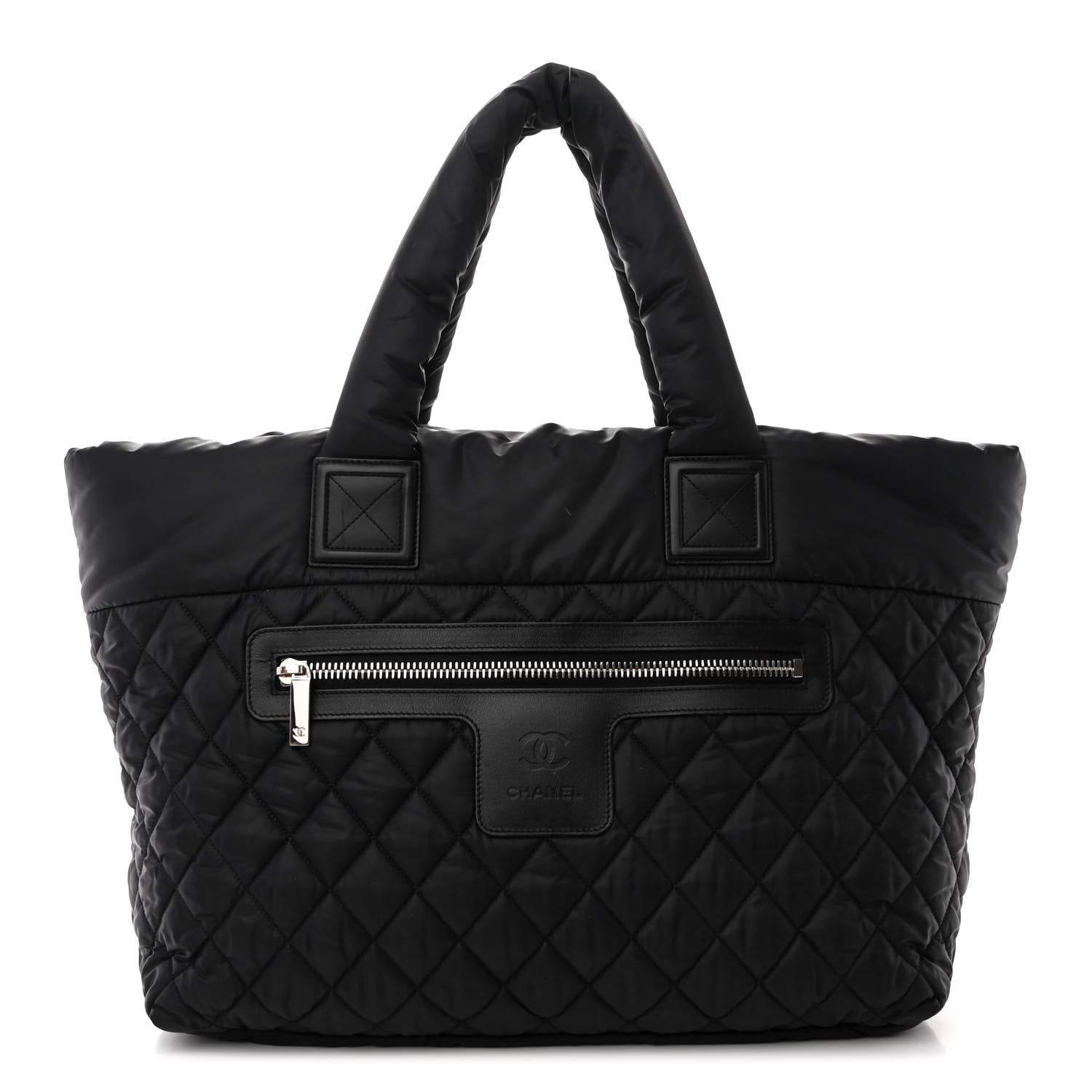 Chanel Nylon Quilted Large Coco Cocoon Tote Black 1 of 12