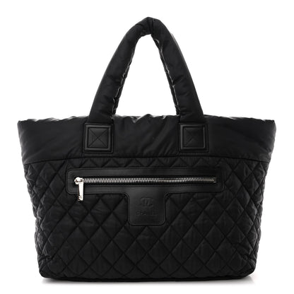Chanel Nylon Quilted Large Coco Cocoon Tote Black 1 of 12