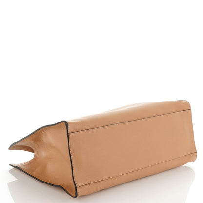 Gucci Calfskin Medium Bamboo Daily Shopper Camelia 4 of 6