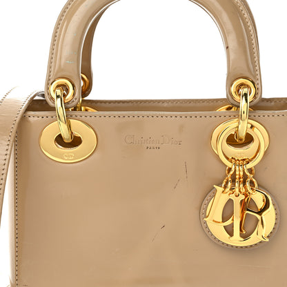 Christian Dior Patent Mini Lady Dior Beige 8 of 10