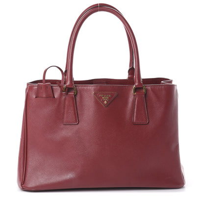 Prada Saffiano Lux Medium Tote Fuoco 1 of 8