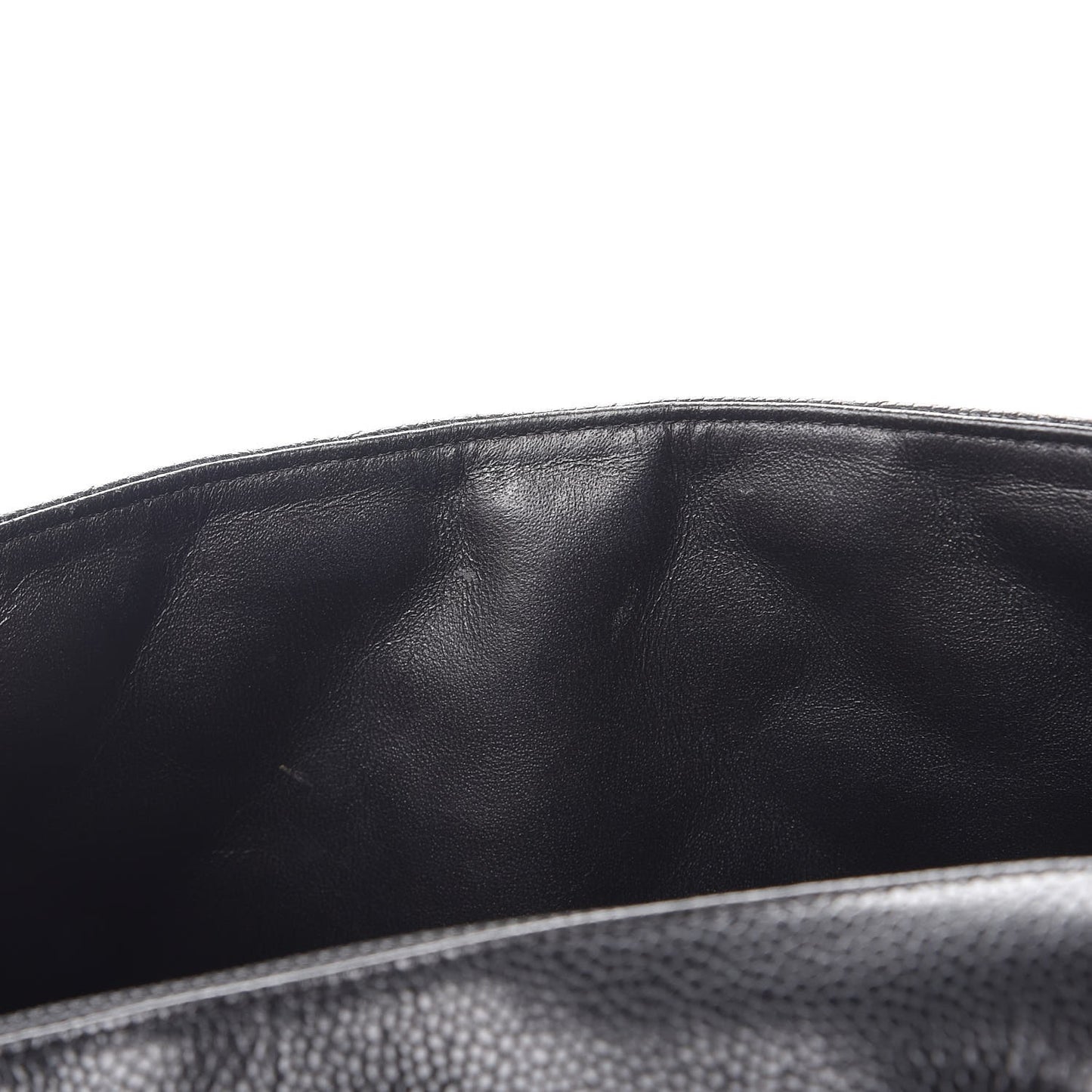 Caviar Quilted Jumbo Single Flap Black
