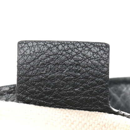 Gucci Pebbled Calfskin Medium Soho Chain Shoulder Bag Black 9 of 17