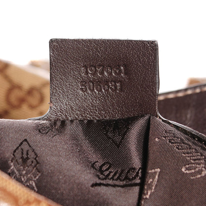 Gucci Crystal Monogram Medium Hysteria Tote Brown 7 of 9