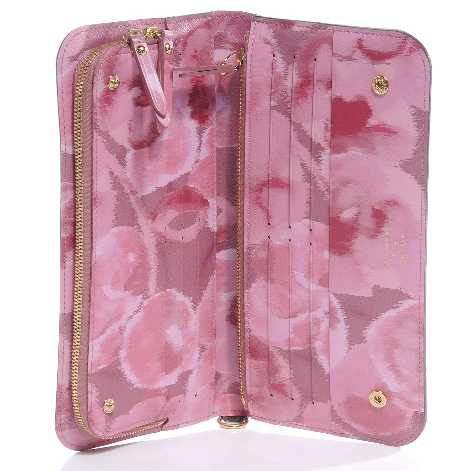 Louis Vuitton Monogram Articles de Voyage Ikat Insolite Wallet Rose Velours 5 of 8
