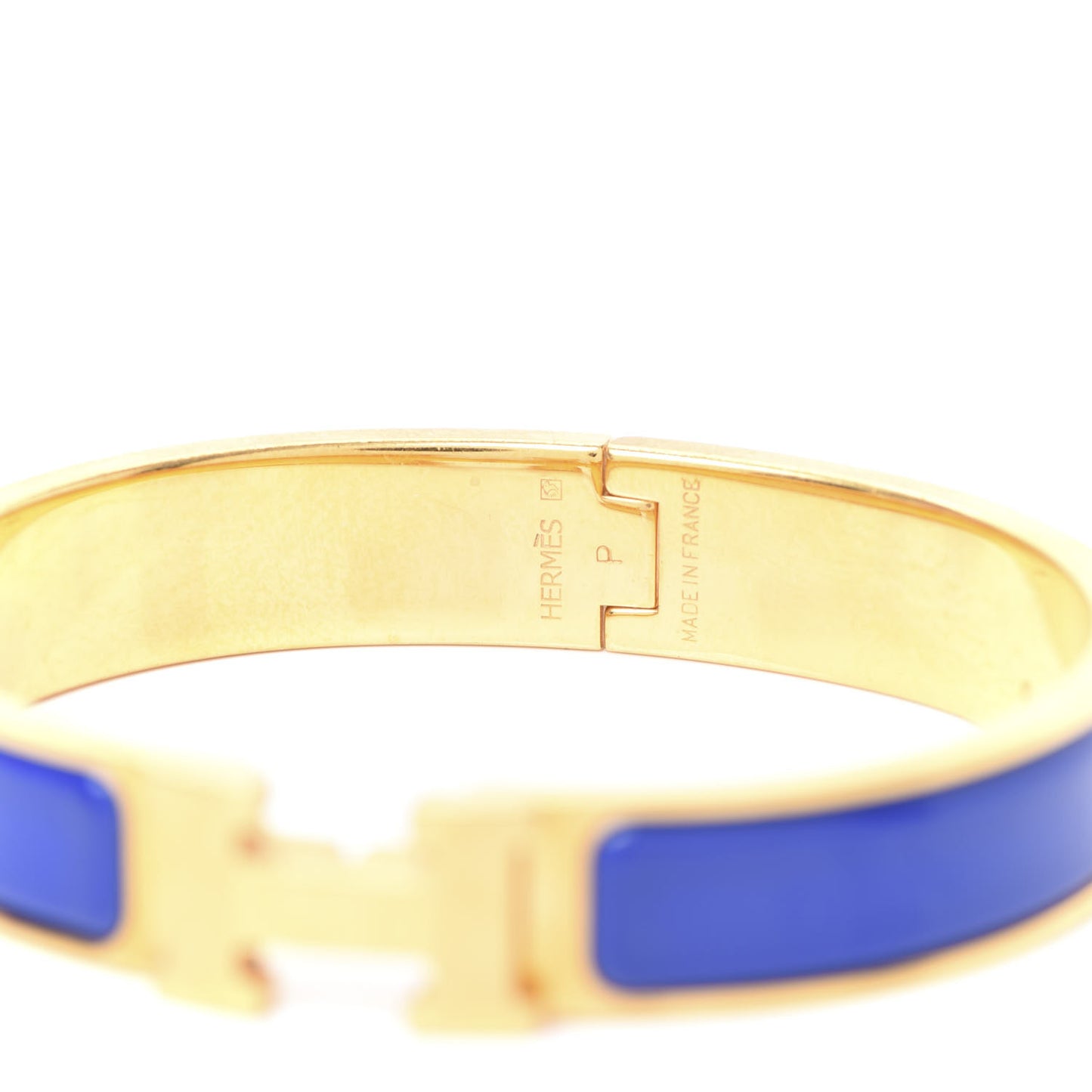 Enamel Narrow Clic Clac H Bracelet PM Bleu Royal