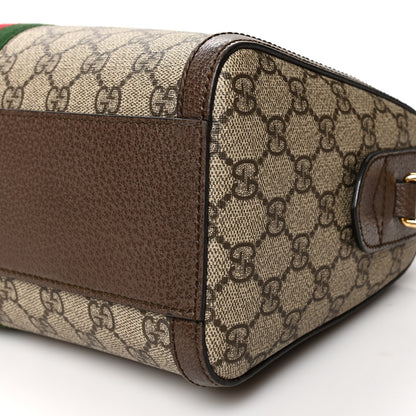 Gucci GG Supreme Monogram Web Medium Ophidia Boston Brown 10 of 10