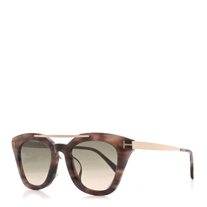 Tom Ford Acetate Anna Sunglasses TF575-F Brown Rose Gold 1 of 7