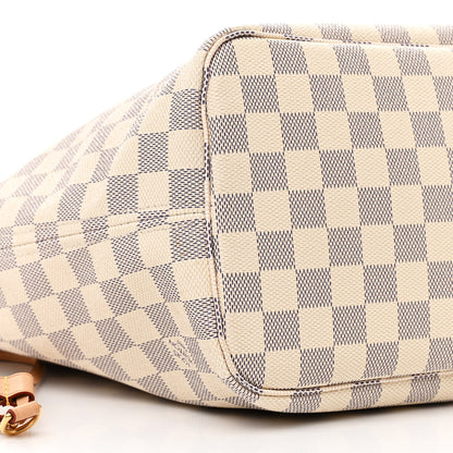 Louis Vuitton Damier Azur Neo Neverfull MM Rose Ballerine 8 of 9