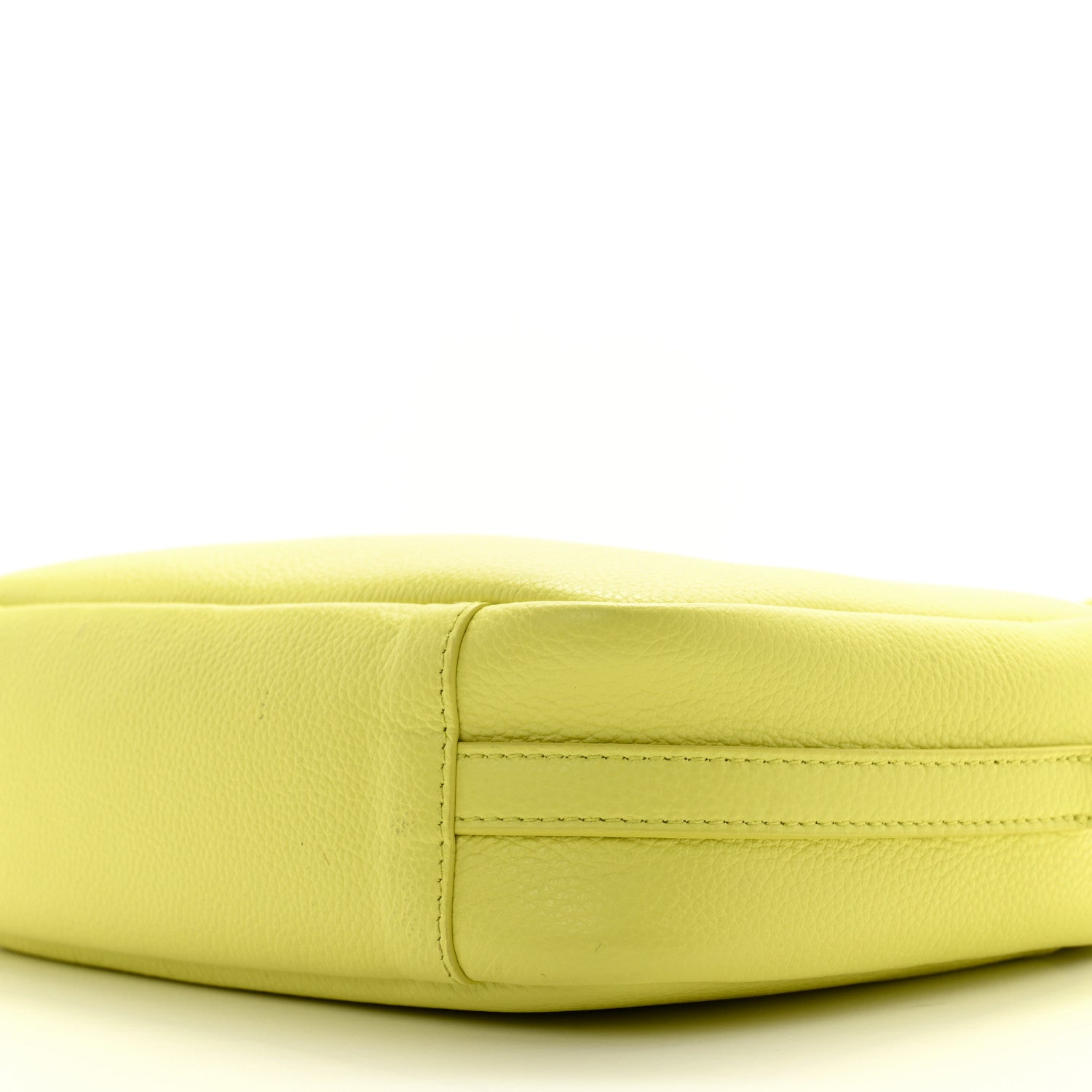 Balenciaga Calfskin Logo M Everyday Camera Bag Lime 9 of 14