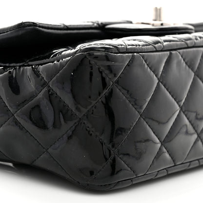Chanel Patent Calfskin Quilted Mini Rectangular Flap Black 9 of 10