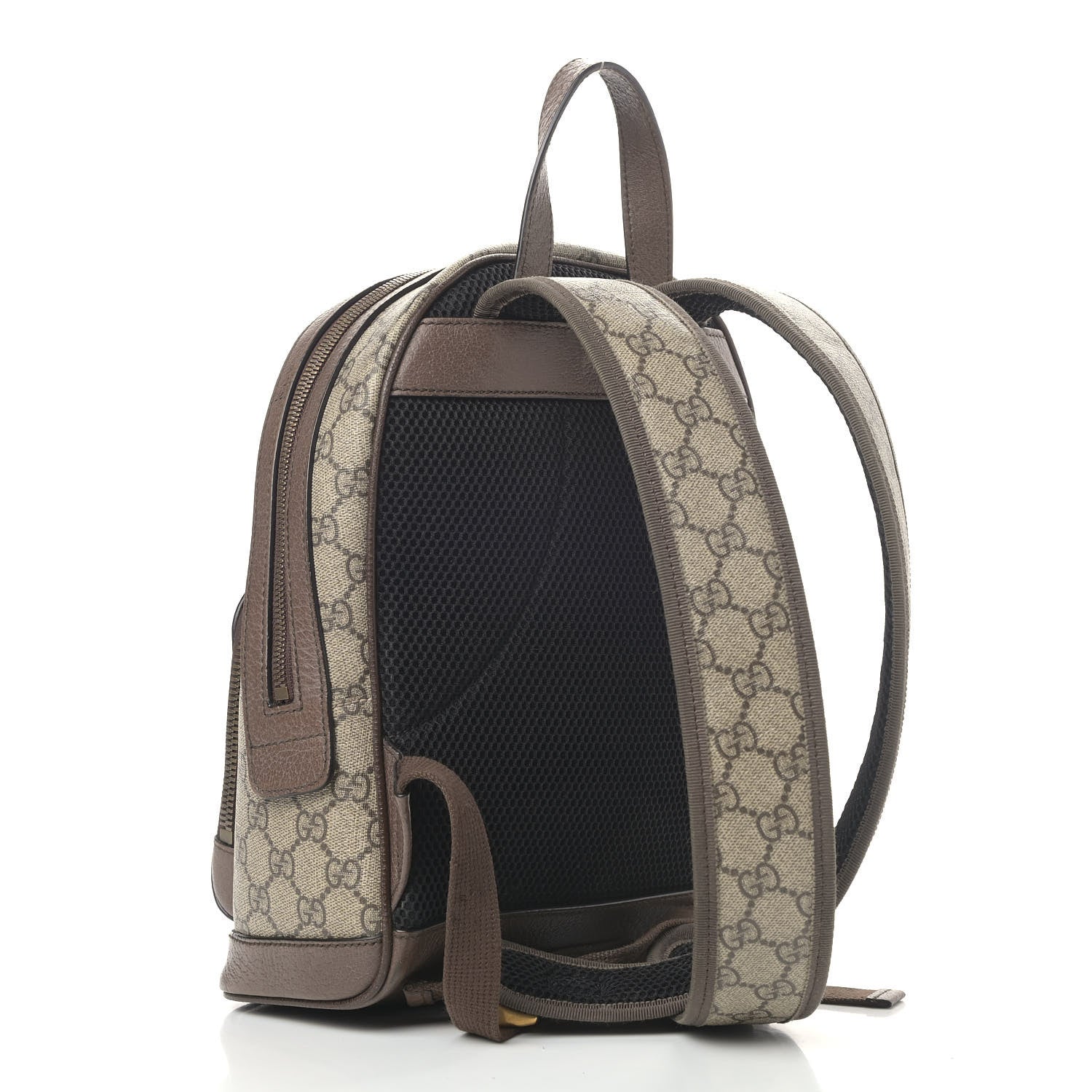 Gucci GG Supreme Monogram Calfskin Web Small Ophidia Day Backpack Beige Ebony New Acero 2 of 14