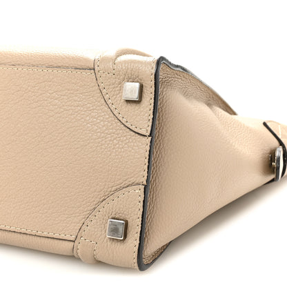 Celine Drummed Calfskin Micro Luggage Dune 10 of 10
