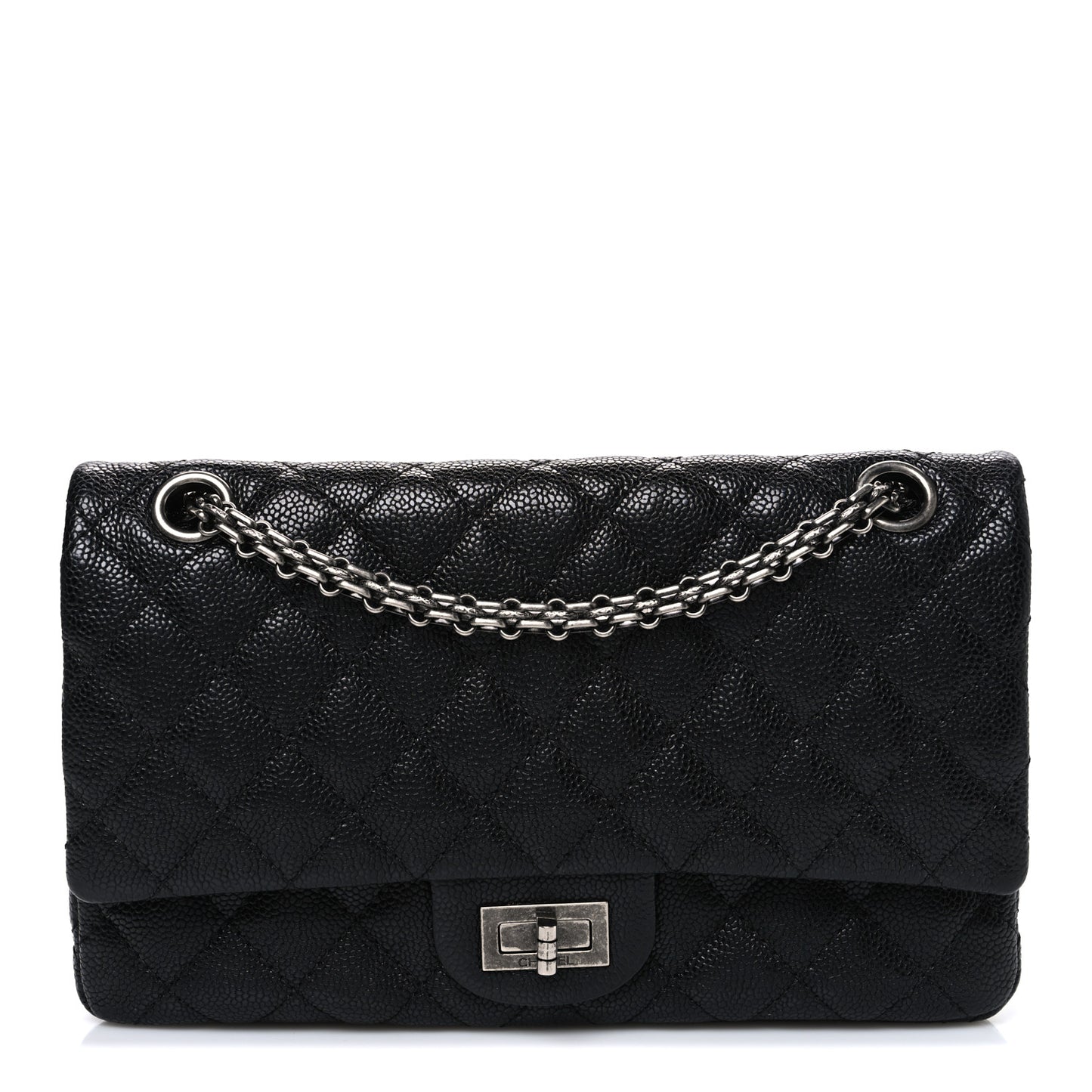 Caviar Quilted 2.55 Reissue 225 Flap Black