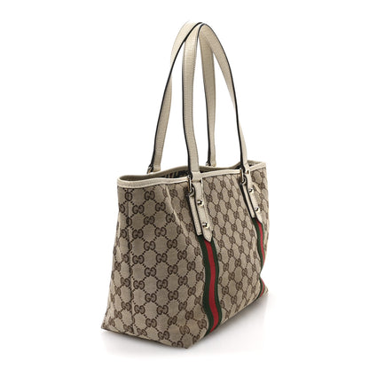 Gucci Monogram Medium Jolicoeur Tote White 3 of 10
