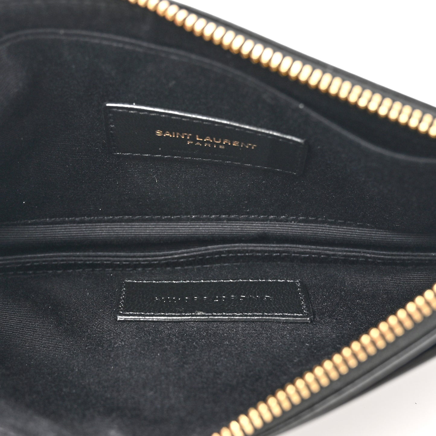 Smooth Calfskin Monogram Bill Pouch Black