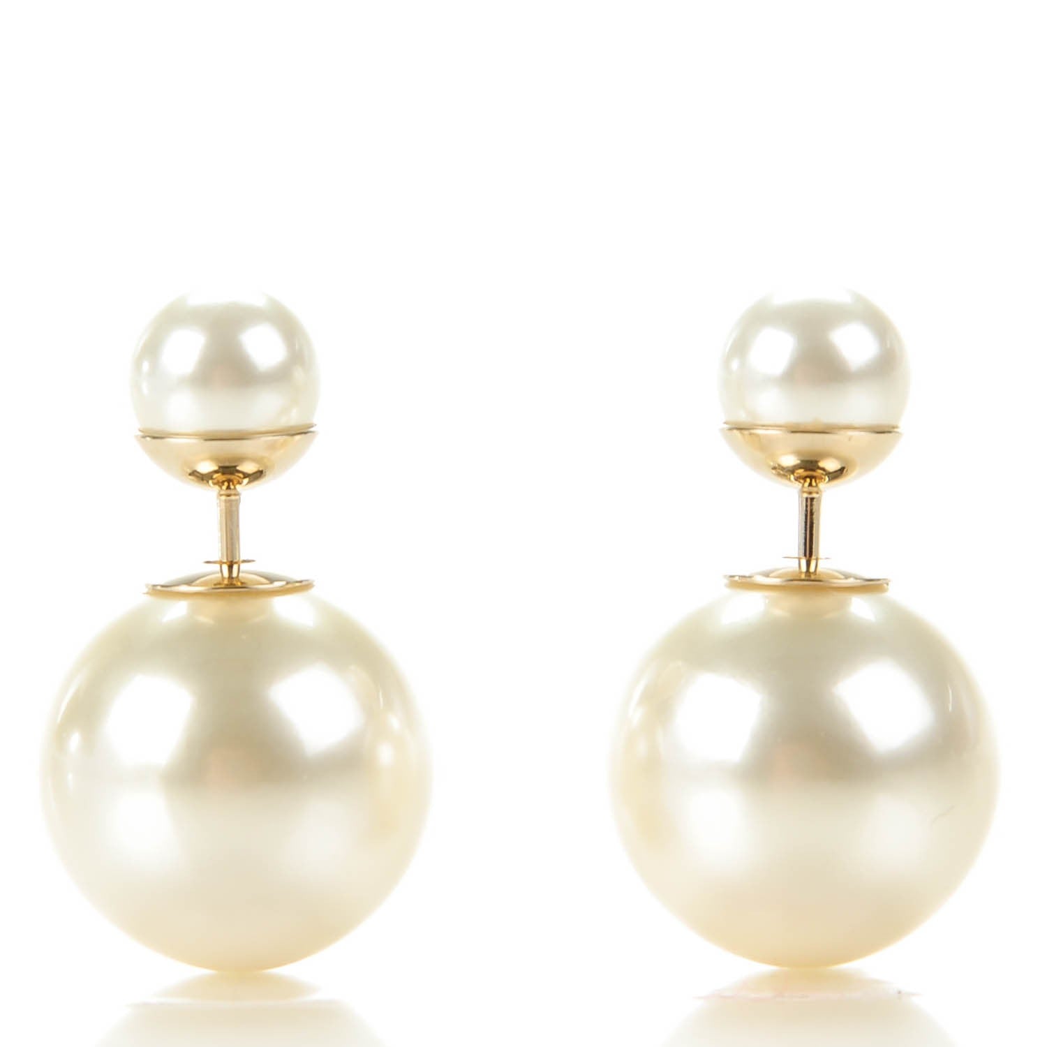 Christian Dior Pearl Mise En Dior Tribal Earrings 1 of 4