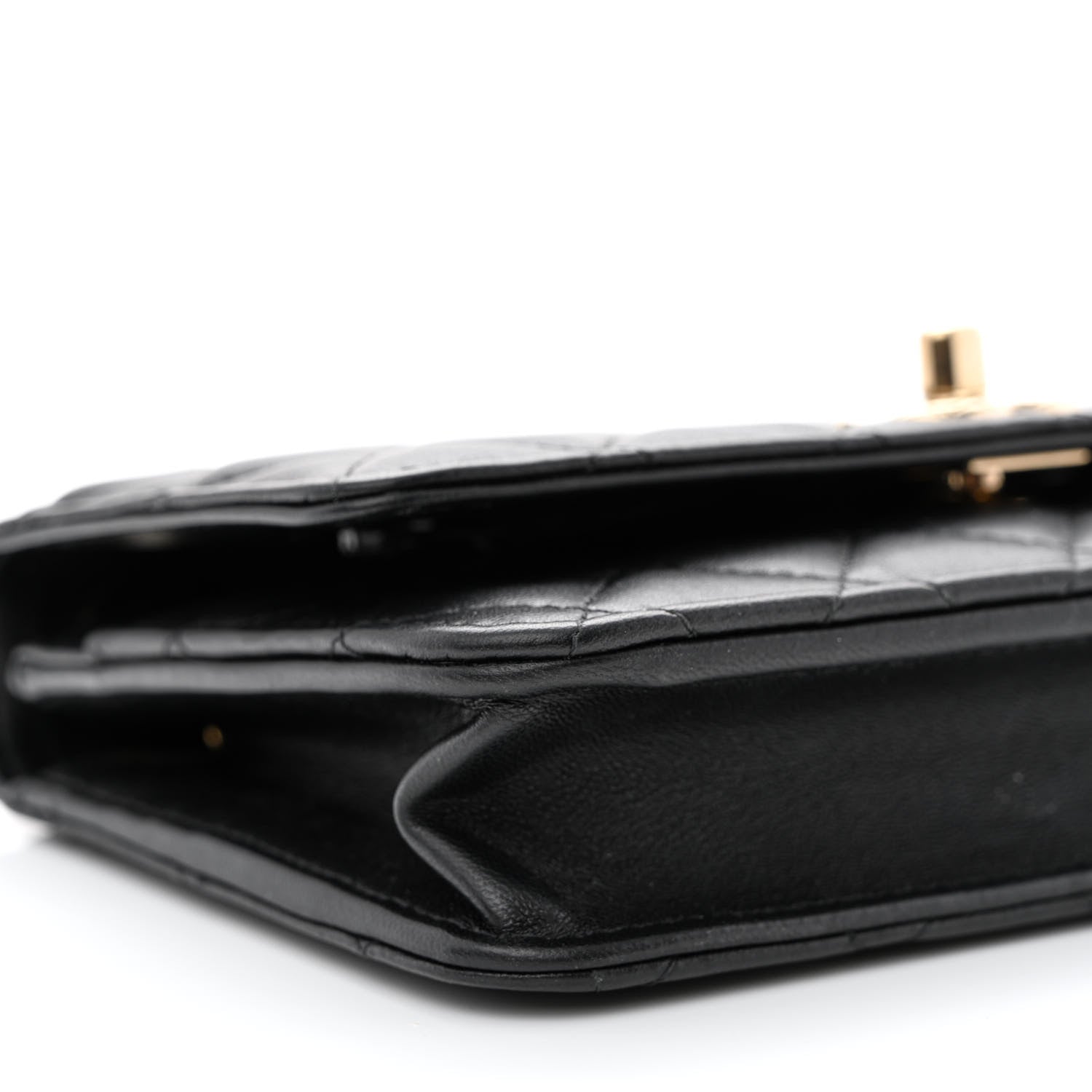 Chanel Lambskin Quilted Trendy CC Wallet On Chain WOC Black 11 of 16