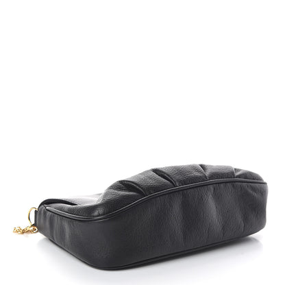 Fendi Vitello Flamingo Fendista Pouchette Crossbody Black 3 of 8