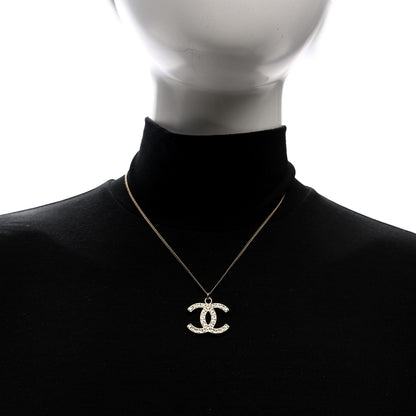 Chanel Baguette Crystal CC Necklace Light Gold 2 of 4