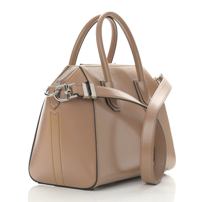 Givenchy Shiny Lord Calfskin Small Antigona Dark Beige 3 of 15